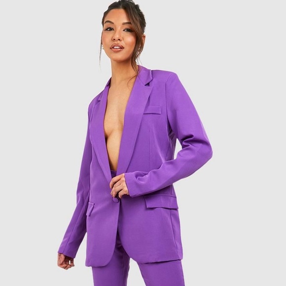 Booho purple blazer - Picture 1 of 3